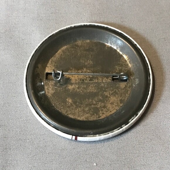 Vintage Taco Bell Burger Detour Tin Button Pin 1986 - Picture 2 of 3